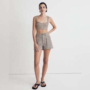 Size 2 Madewell Gingham Seersucker Sweetheart Bralette